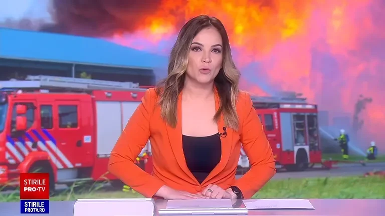 „S-a auzit o bubuitură”. Incendiu de proporții la o hală din Cluj-Napoca. A fost emis mesaj RO-Alert pentru localnici