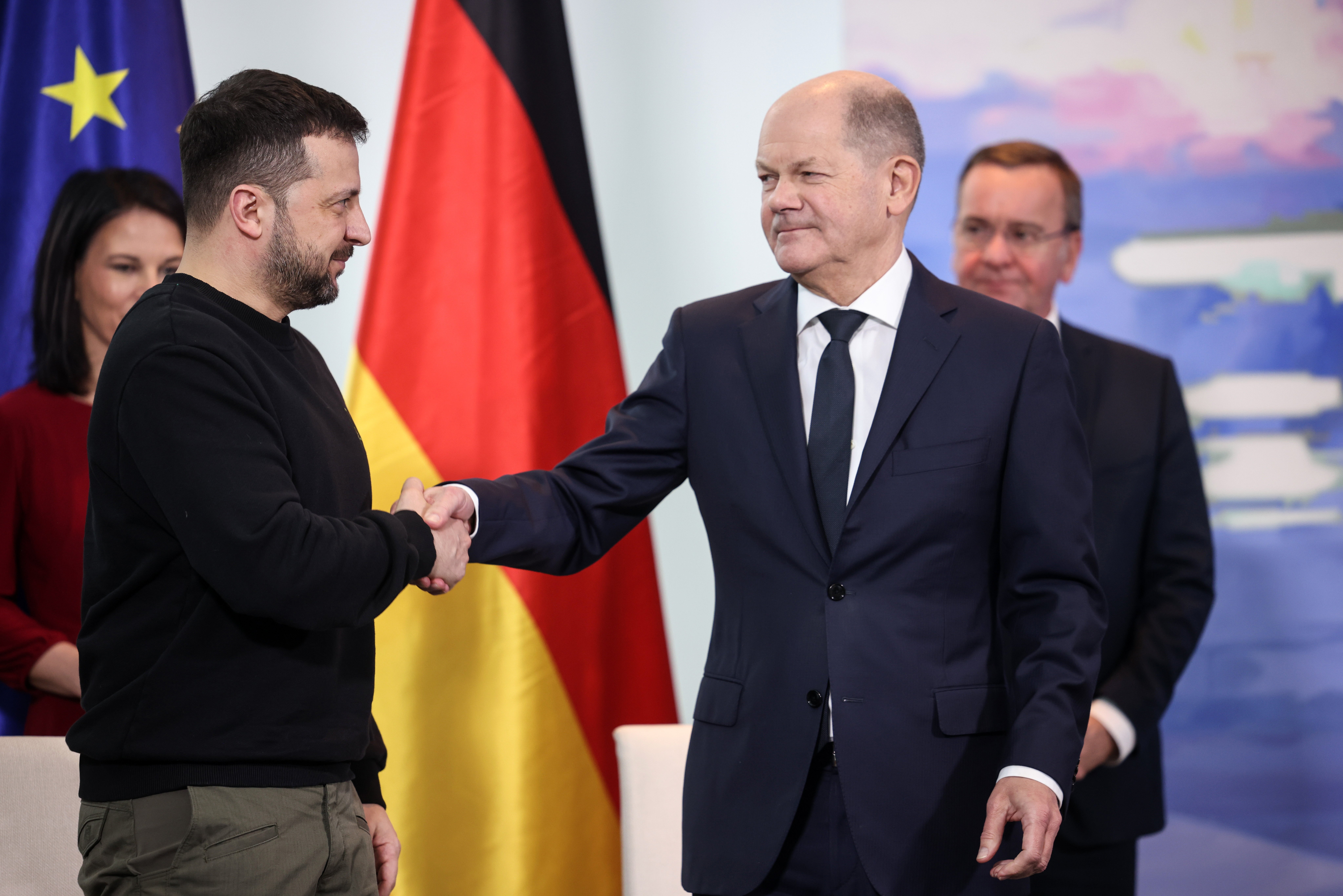 Volodimir Zelenski, Olaf Scholz