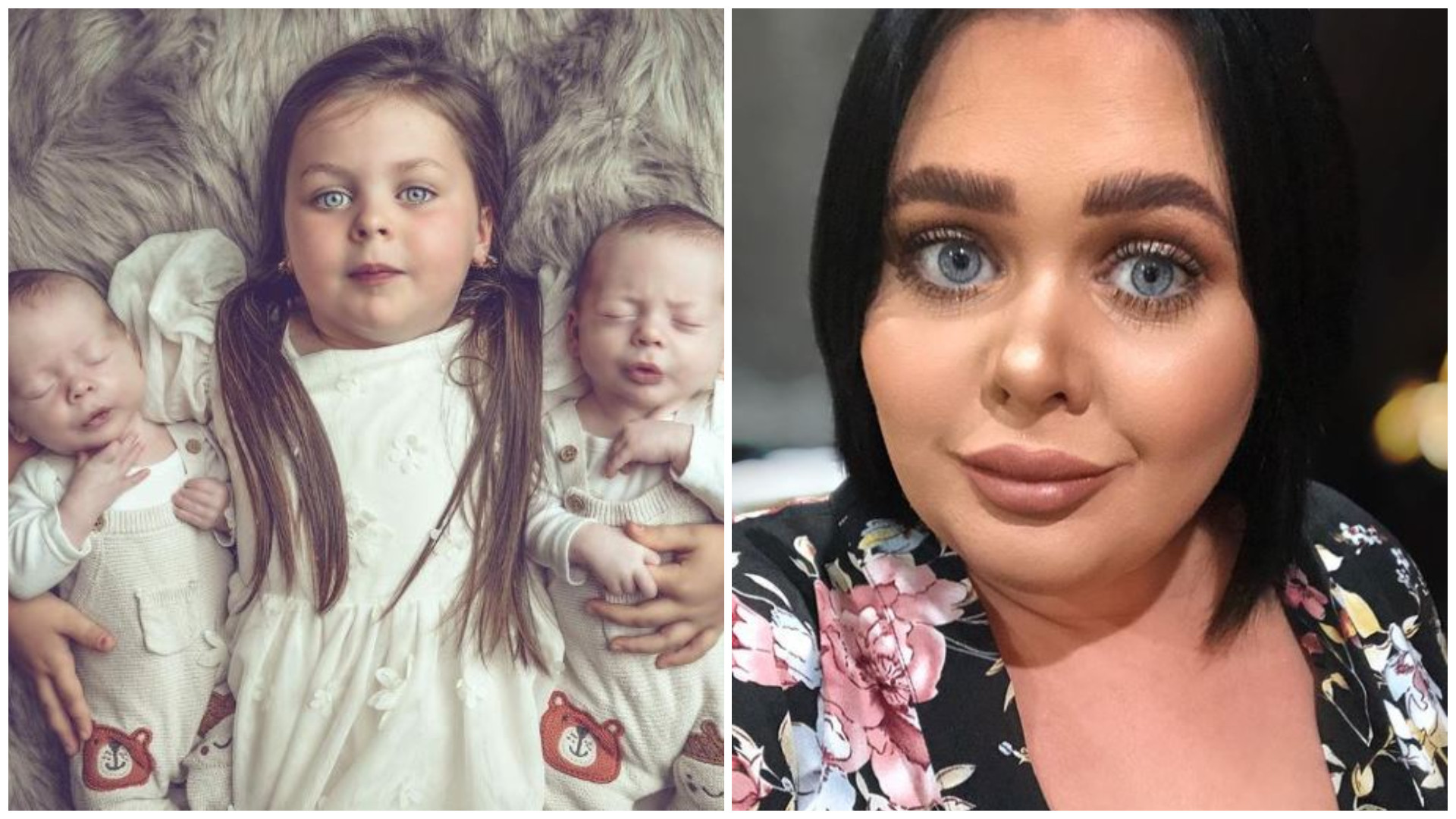 Tripleți născuți la cinci ani diferență. Povestea incredibilă a unei femei care credea că nu poate face copii