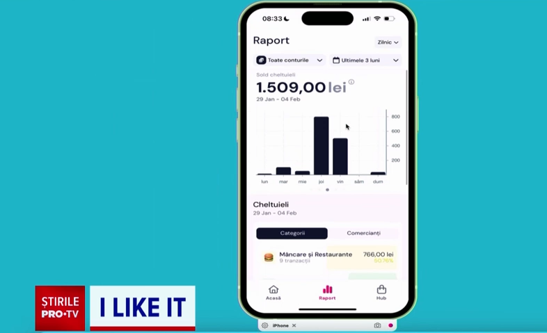 „Bankata”, o aplicație românească, ne arată statistici despre cât cheltuim pe mâncare, combustibil sau distracție