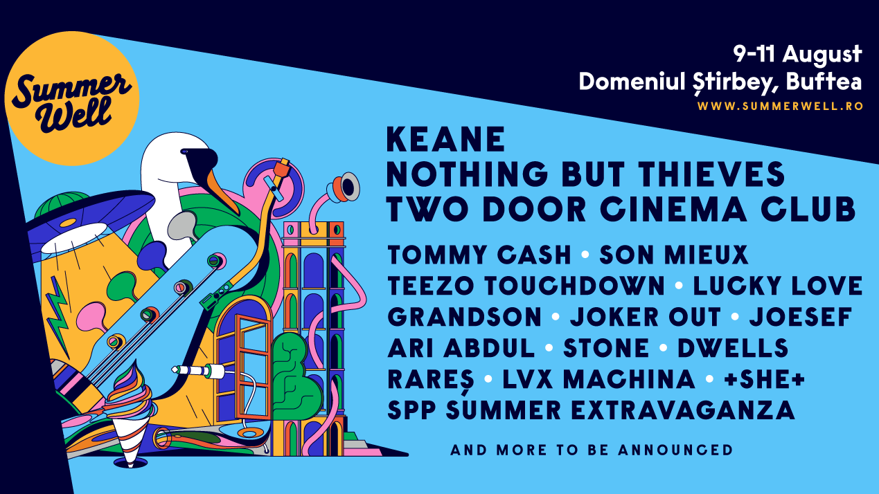 ”Line up” oficial Summer Well 2024. Ce artiști ajung la Domeniul Știrbey: Keane, Nothing But Thieves, Two Door Cinema Club