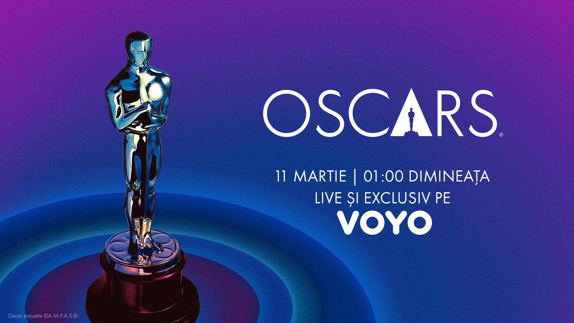 Premiile Oscar sunt LIVE pe VOYO