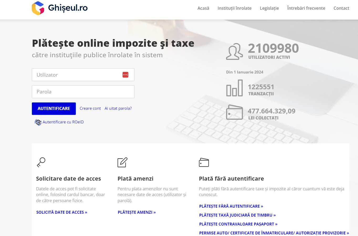 Cum să îți verifici situația fiscală și să îți descarci documentele fiscale prin ghiseul.ro