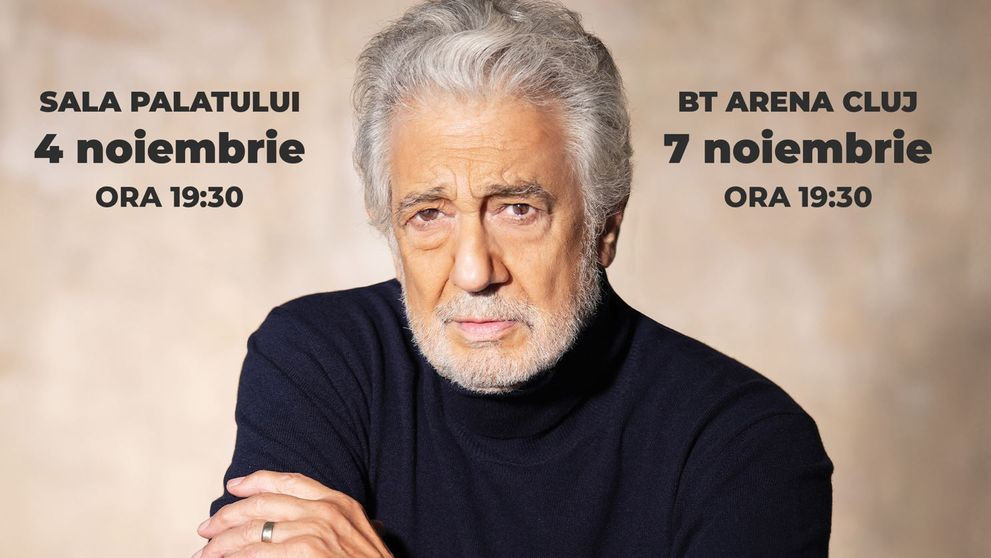 Concertele din București și de la Cluj-Napoca ale lui Placido Domingo au fost reprogramate. Care este motivul