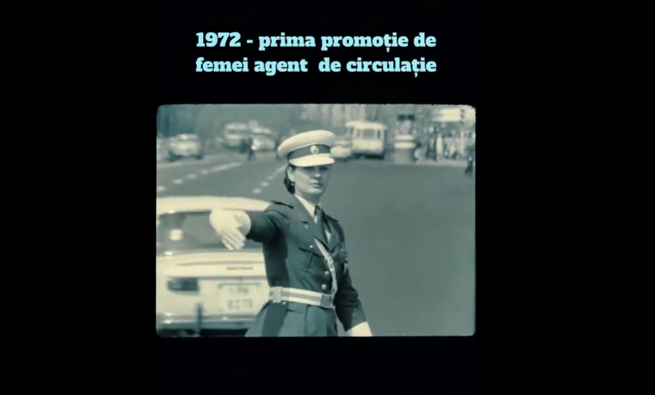 Cum arătau primele femei agent de circulație din România, acum 52 de ani. ”Șoferi, vă înțelegem” VIDEO