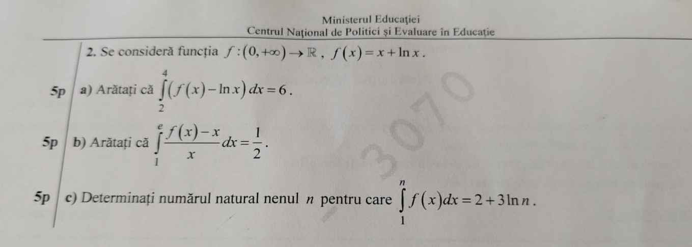 Subiecte mate simulare bac 2024