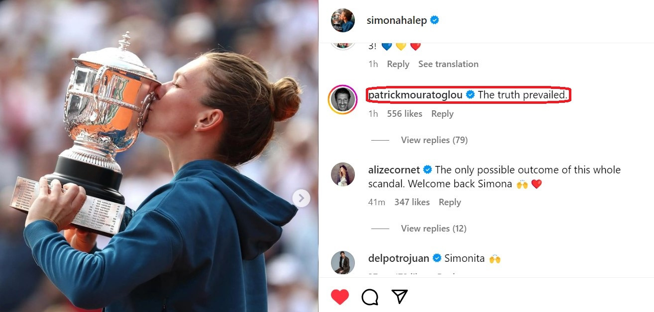 simona halep Patrick Mouratoglou