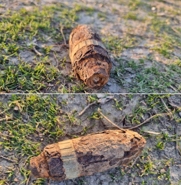 Descoperirea surprinzătoare făcută de un botoșănean în grădina sa. Provine, cel mai probabil, din al Doilea Război Mondial