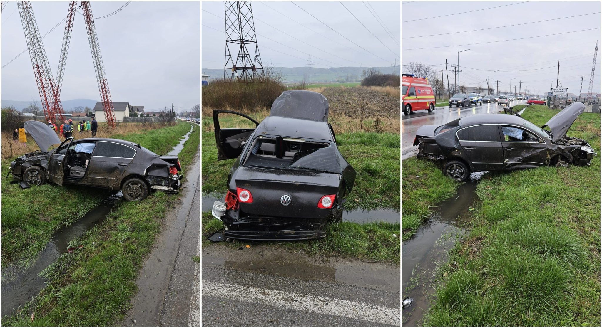 Mașină accidentată grav în Alba, fără nicio persoană în interior. Descoperirea șocantă făcută de polițiști după câteva ore