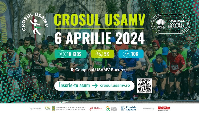(P) Sport, natură, aventură! Peste 800 de participanți așteptați la linia de start a Crosului USAMV
