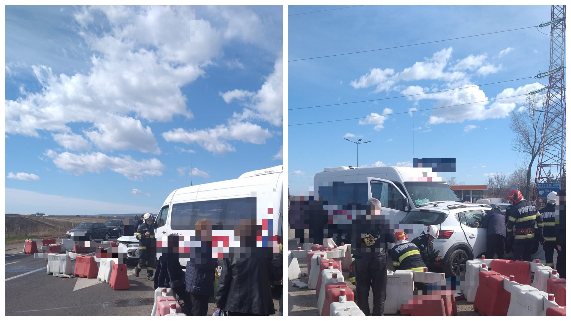 Accident între un autoturism şi un microbuz, pe Drumul Morții. Sunt opt victime | FOTO