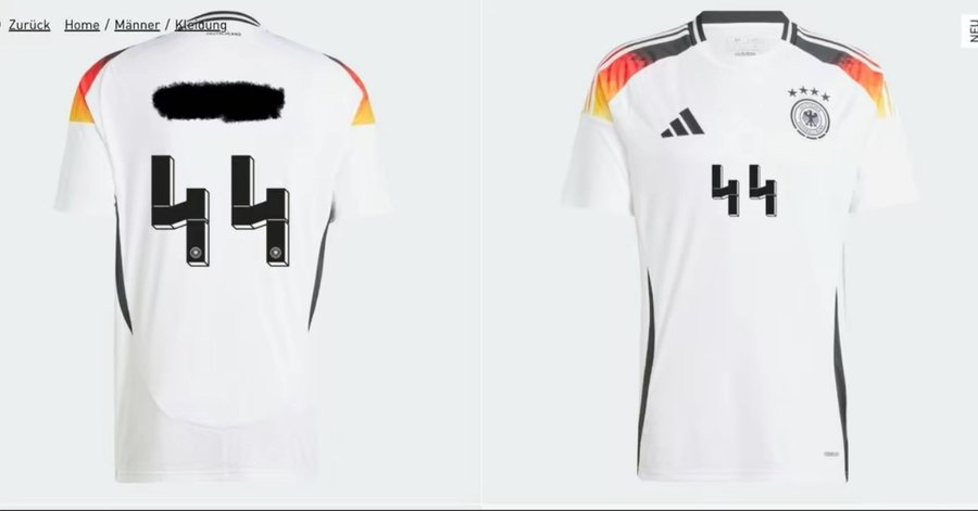 Adidas interzice fanilor să adauge „44” la tricoul echipei germane de fotbal. Motivul evident