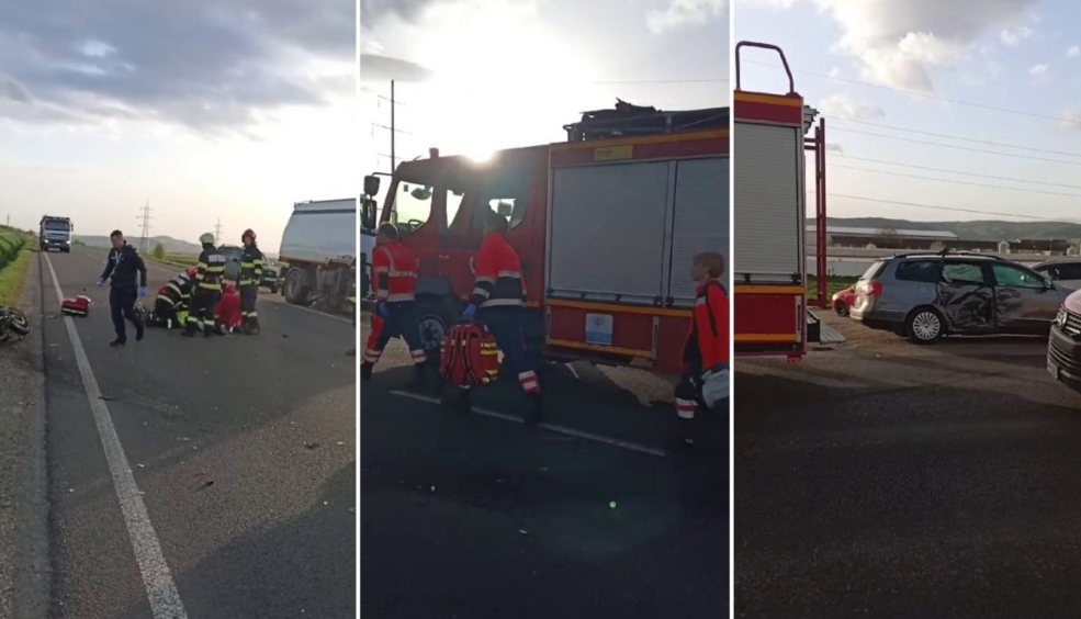 Motociclist mort într-un accident pe DN1, în Alba. A intrat în coliziune cu o mașină