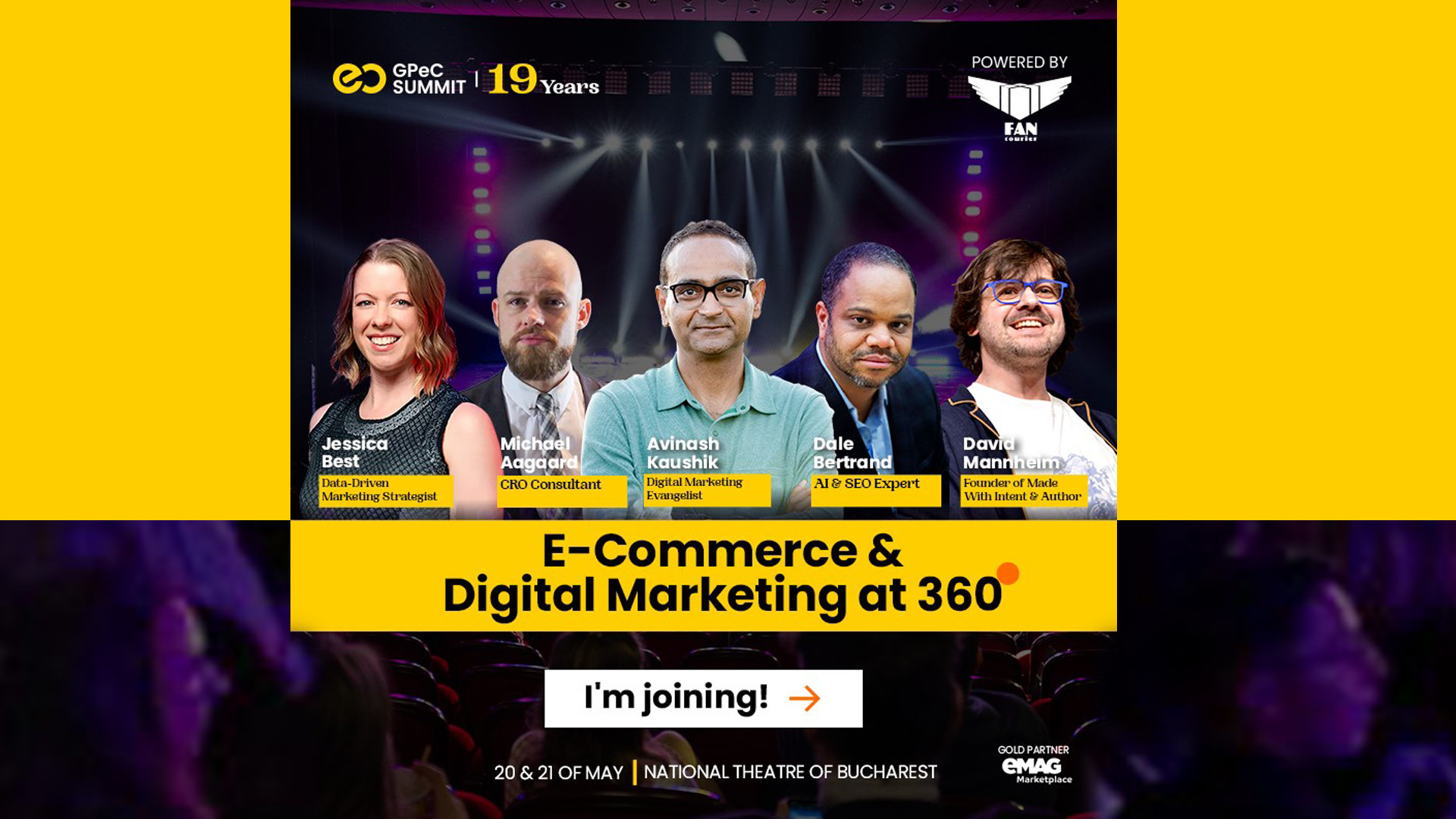 Opt cursuri și workshop-uri intensive și peste 20 de speakeri internaționali și români la GPeC SUMMIT 20-21 mai 2024