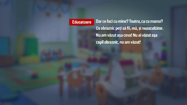 Un nou scandal la o grădiniță. O educatoare din Bacău, către un copil: „Ești acasă să te pupe mama în fund? Nu te mai mișca”