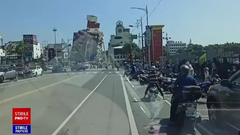 Cutremur puternic în Taiwan. Sunt oameni morți și răniți, clădiri prăbușite-1
