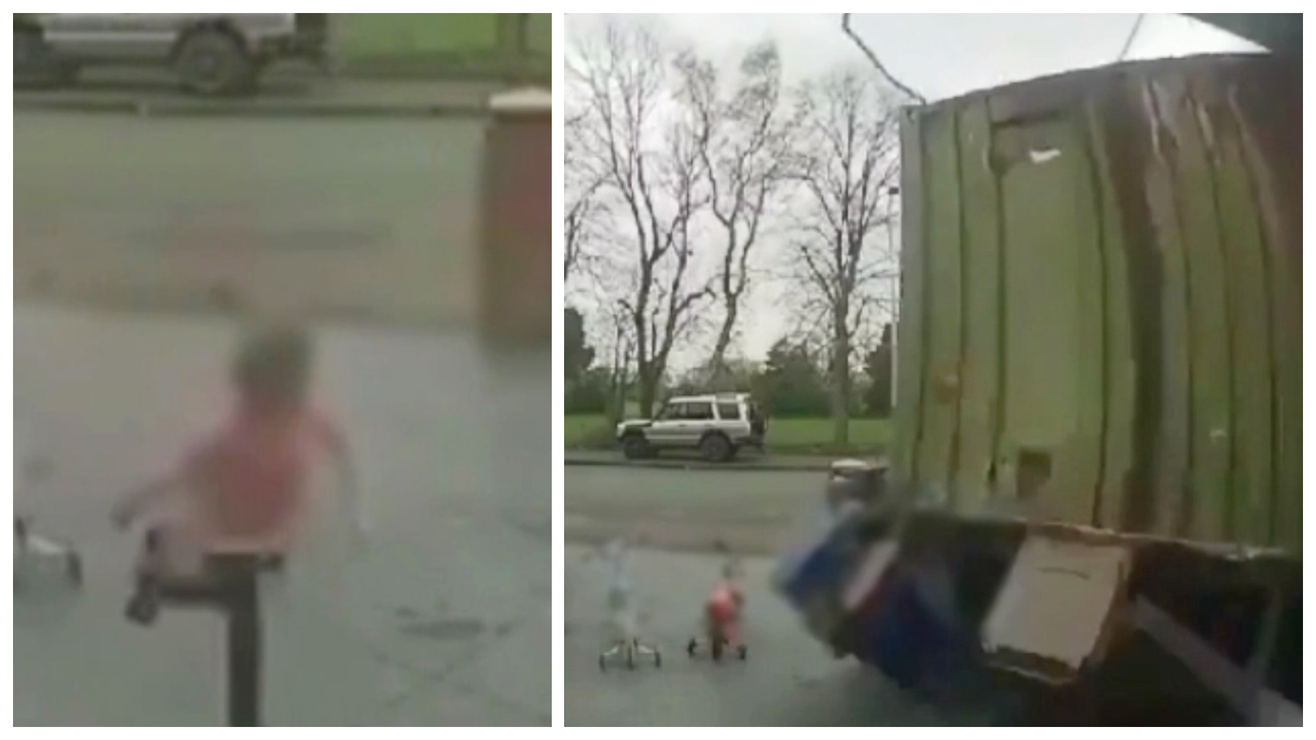 O macara s-a prăbușit pe o casă, în timp ce o fetiță se juca în curte. Ce a salvat-o pe micuță în ultimul moment