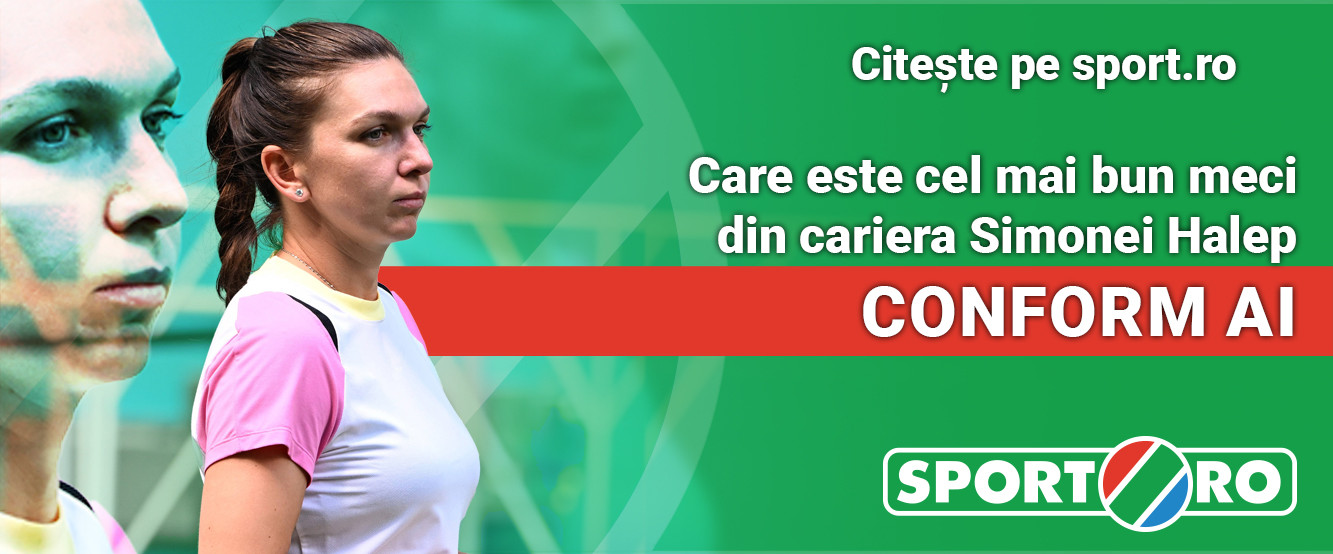 Cel mai bun meci din cariera Simonei Halep, conform AI