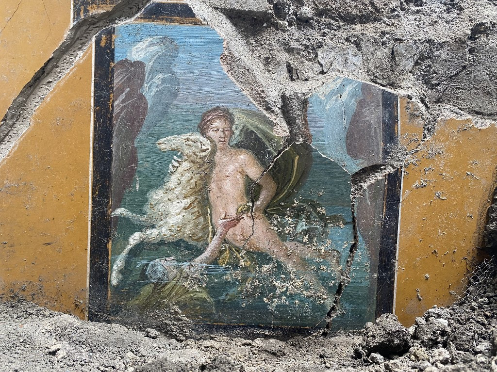 Picturi murale uimitoare au fost descoperite la Pompei. Sunt unele dintre cele mai frumoase și rafinate fresce