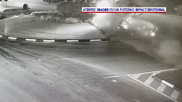 Un bărbat care consumase băuturi alcoolice s-a rostogolit cu mașina peste un sens giratoriu din Cluj