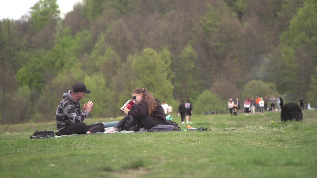 Turiștii care preferă răcoarea au fugit de căldură la munte, în poienițe. „Este o zi superbă, am admirat peisajul”