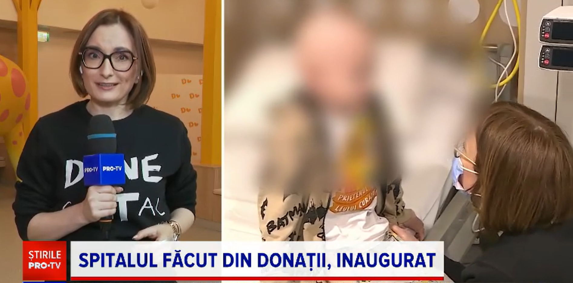 Noua secție de oncologie pediatrică a spitalului Marie Curie a fost inaugurată. Primul pacient a intrat într-un salon nou