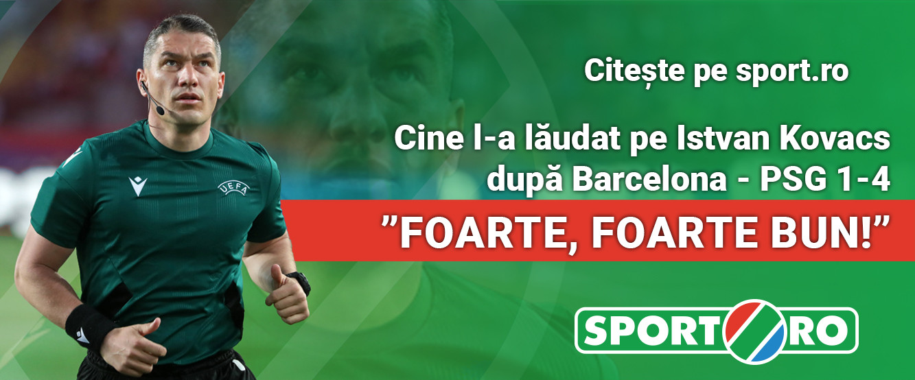 Istvan Kovacs după Barcelona - PSG 1-4