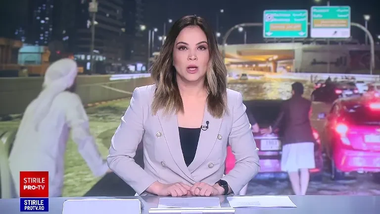 Vacanță cu peripeții pentru românii plecați în Dubai. Zborurile au fost date peste cap, iar străzile au fost inundate