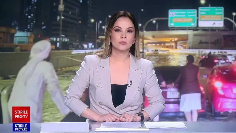 Vacanță cu peripeții pentru românii plecați în Dubai. Zborurile au fost date peste cap, iar străzile au fost inundate