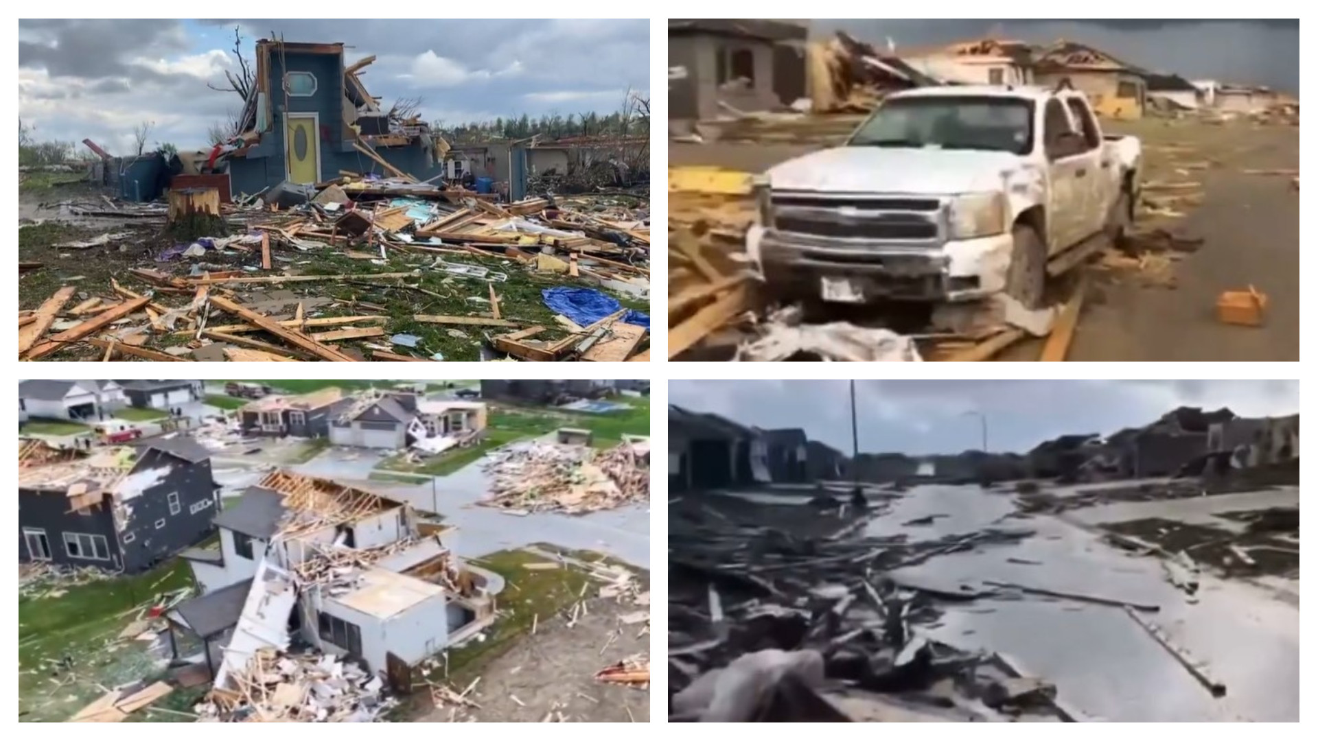 Dezastru în SUA. Fenomenul care a distrus clădiri, a smuls liniile electrice și a făcut ca trenurile să deraieze. VIDEO