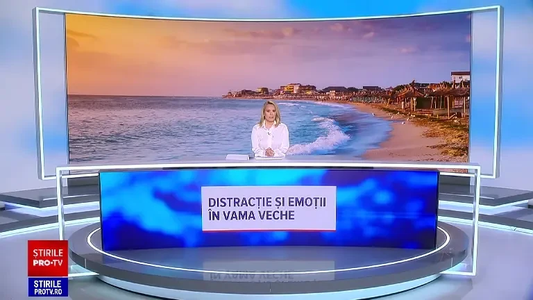 Reacția unor tinere care au ajuns pentru prima dată în Vama Veche, de 1 Mai