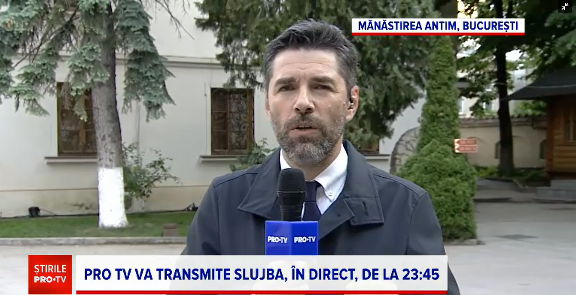 ProTV transmite în direct Slujba de Înviere de la Mănăstirea Antim din Capitală de la ora 23:45