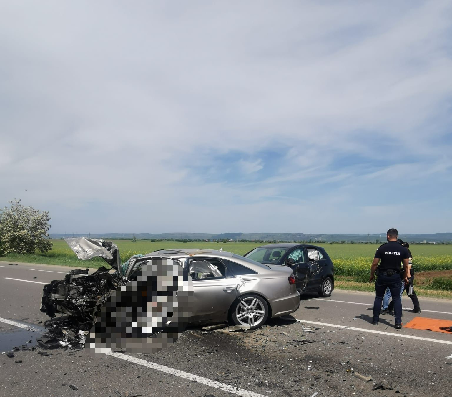 Accident înfiorător pe ”Drumul morții”. Şase persoane au fost rănite. Trafic rutier blocat