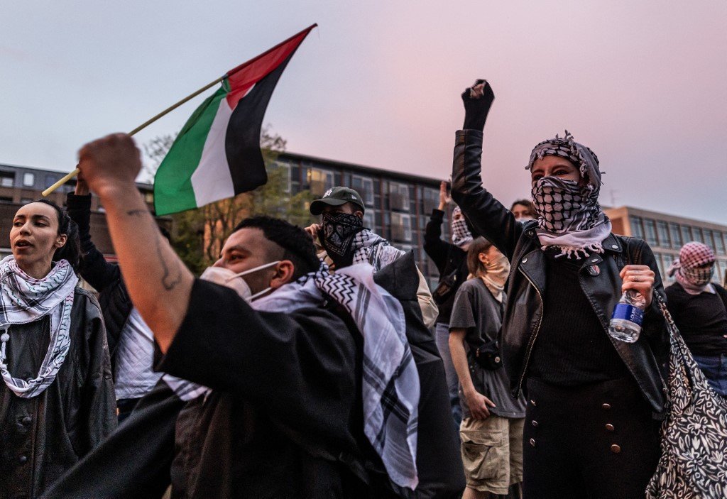 proteste, studenti, Amsterdam, palestinieni