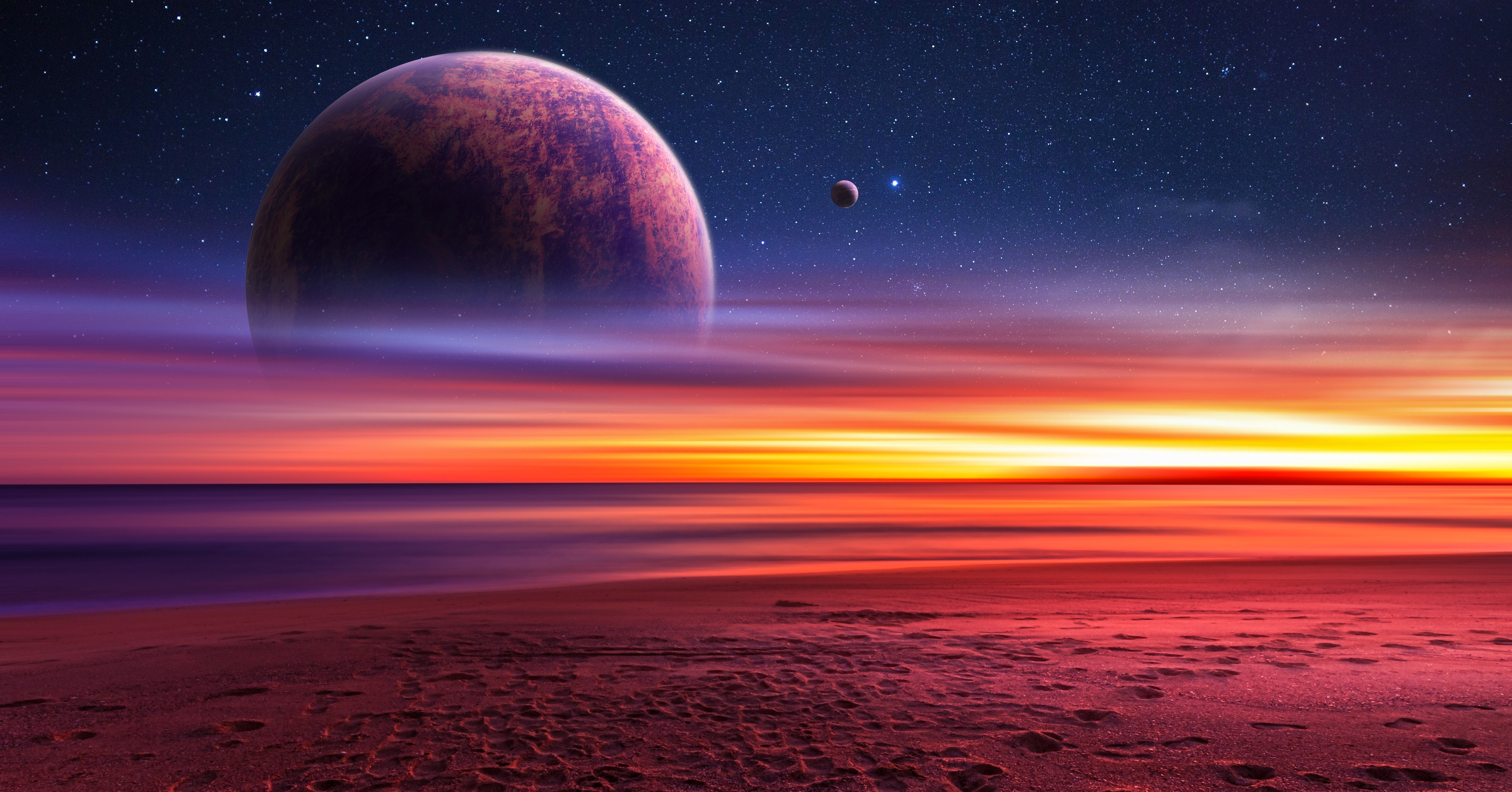 Astronomii au descoperit ”super-Terra”, prima planetă telurică ce prezintă atmosferă. De ce este o lume infernală