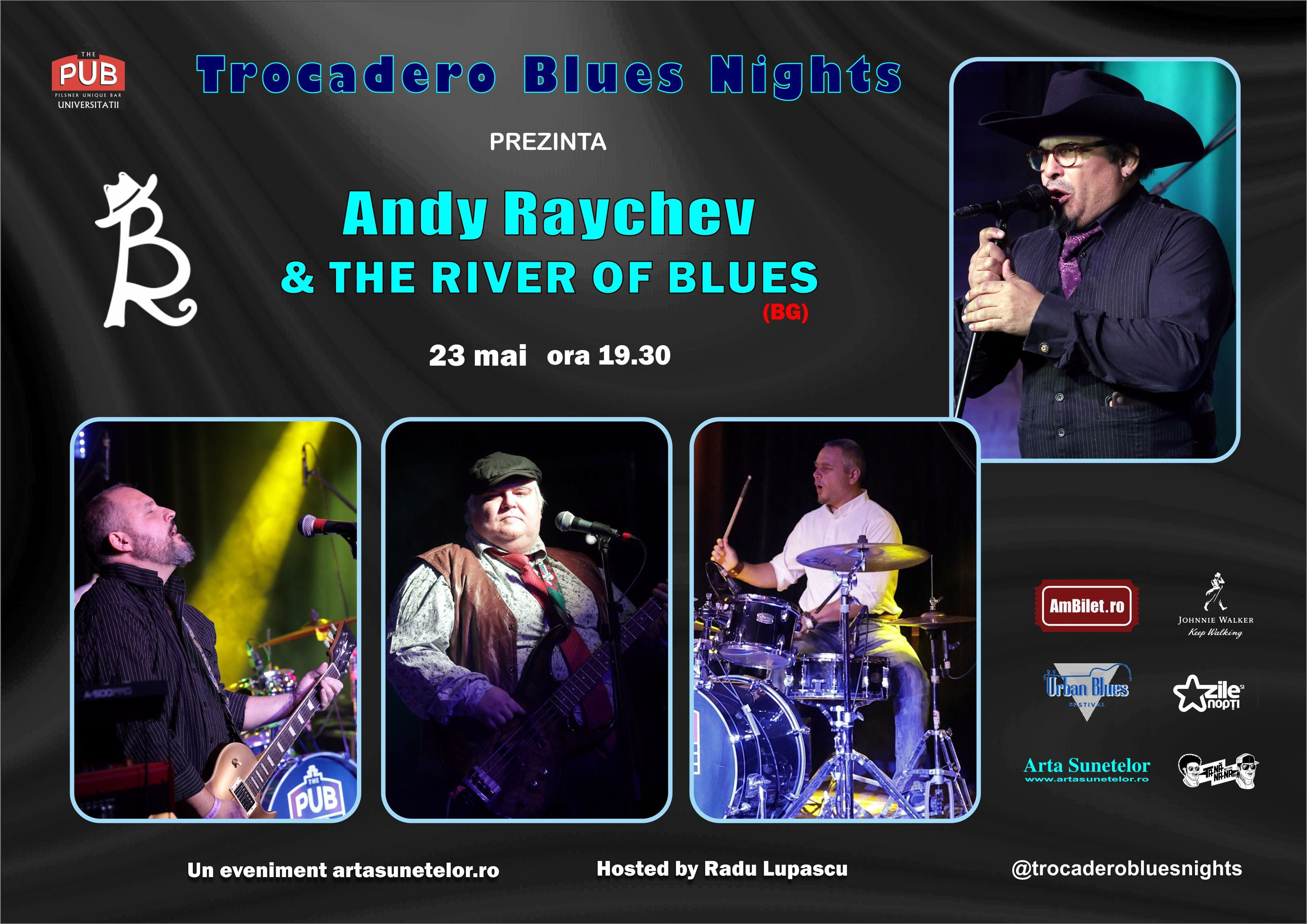 Concert Andy Raychev (The Preacher Man) la Trocadero Blues Nights în București
