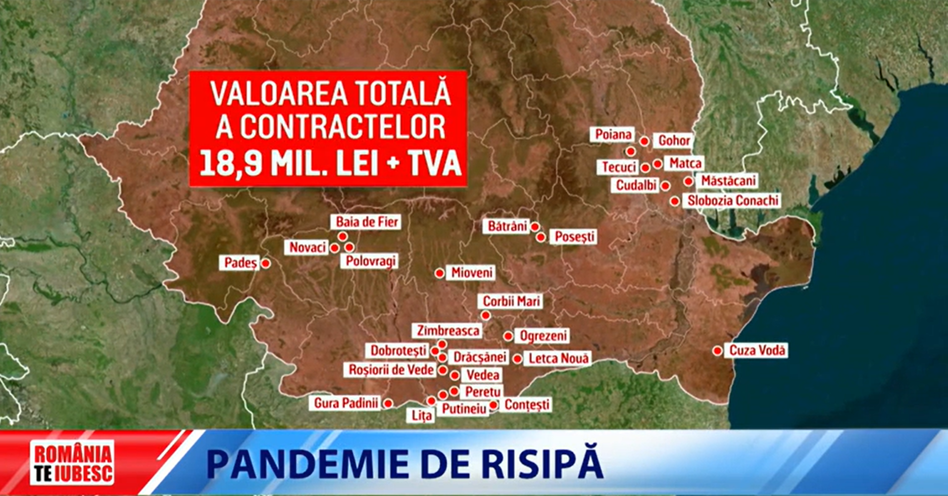 ”Pandemie de risipă”, ancheta ”România, te iubesc!” despre milioanele de euro ”aruncate”, a alertat Parchetul European