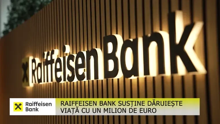(P) Raiffeisen Bank România susține Dăruiește Viață cu 1 milion de euro