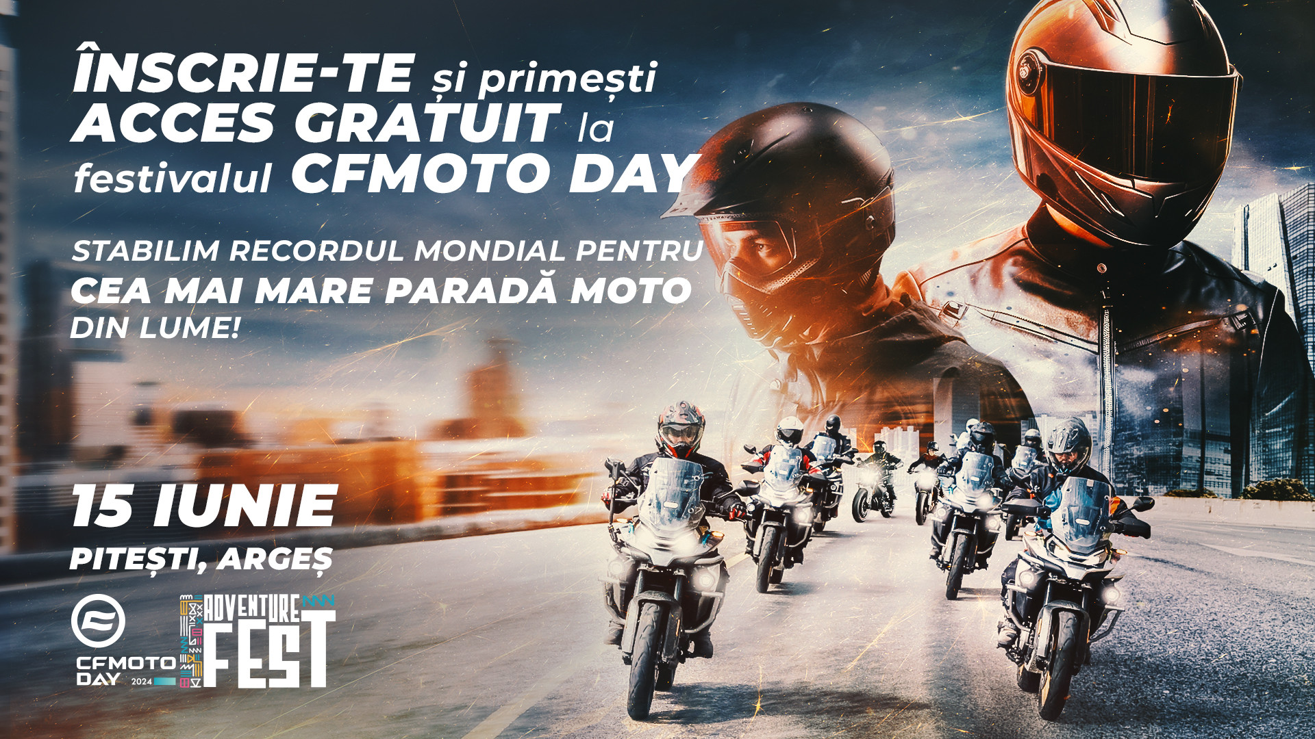 Vino la cea mai mare paradă moto din lume. Argeșul se pregătește să scrie istorie în lumea moto