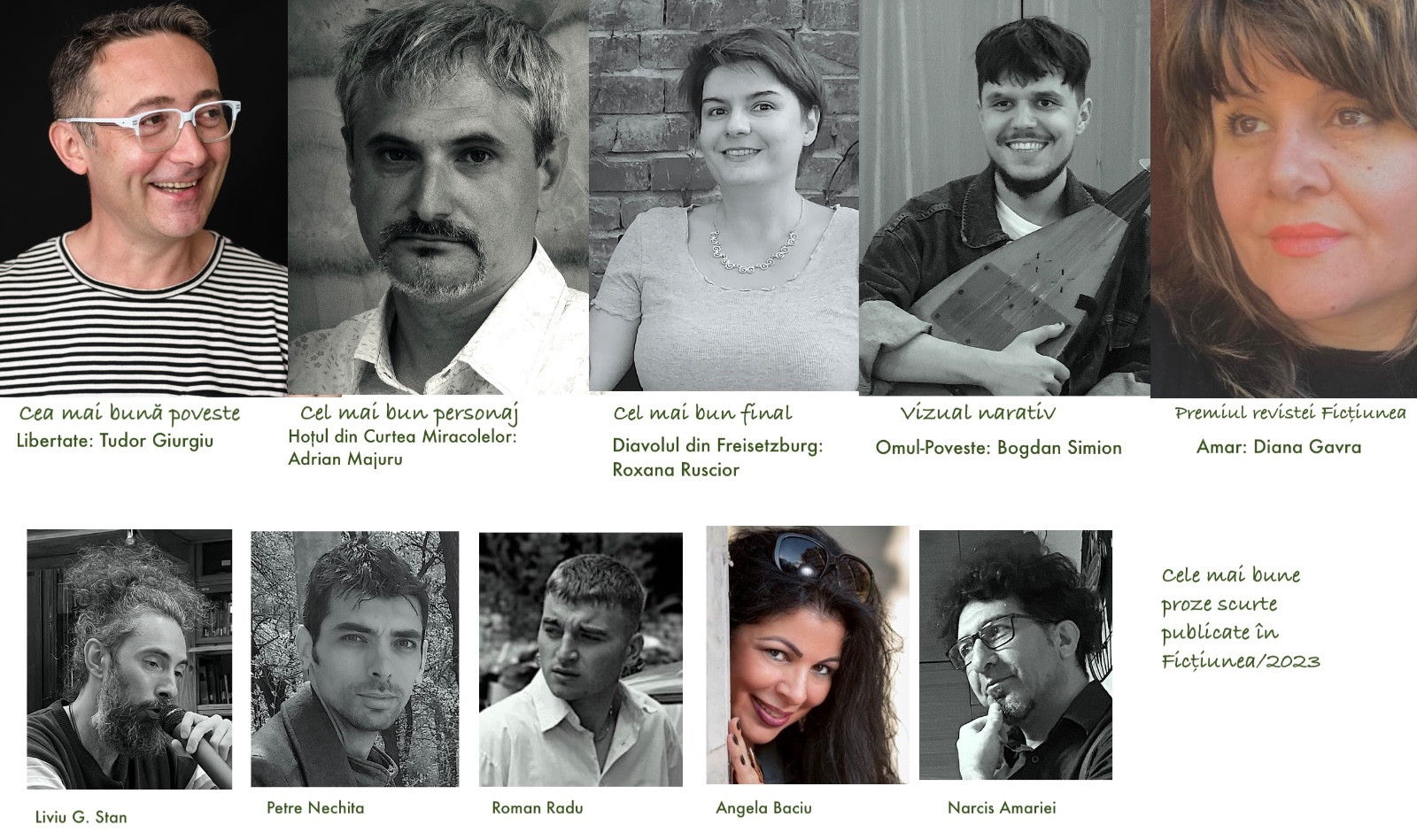 Premiile Ficțiunea, ediția a III-a, 2024. Tudor Giurgiu, Roxana Ruscior sau Bogdan Simion, printre câștigători