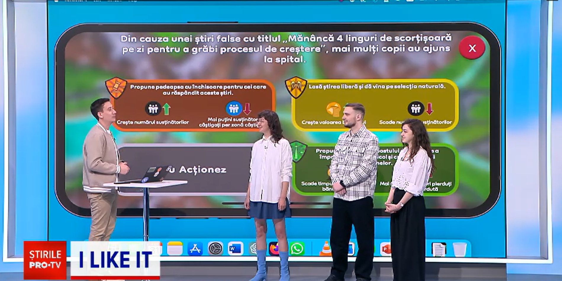 Jocurile video dezvoltate de tinerii români care încurajează generația Z să voteze pot fi jucate acum pe telefoanele mobile