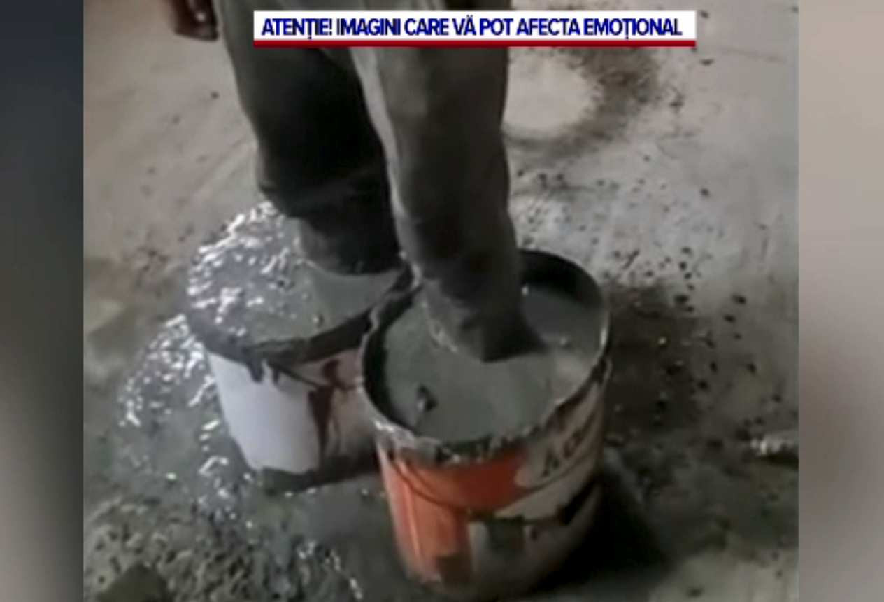 Cioban pedepsit în stil mafiot, în județul Bacău. Proprietarul stânei l-a băgat cu picioarele în ciment