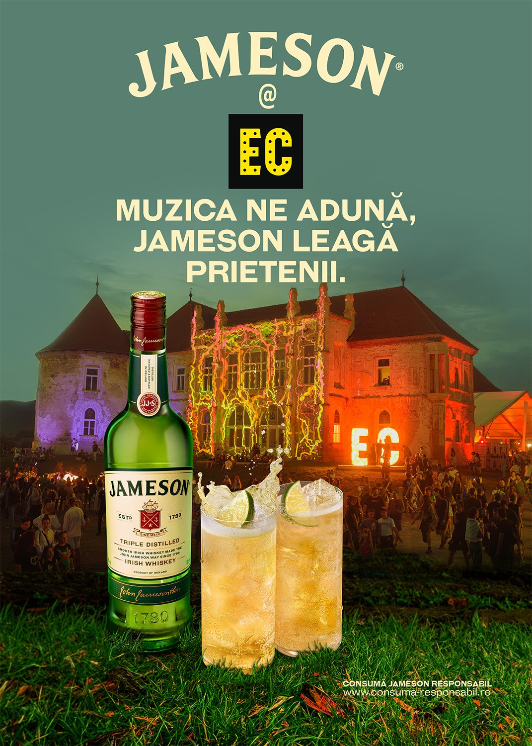(P) Muzica ne adună, Jameson leagă prietenii la Electric Castle 2024