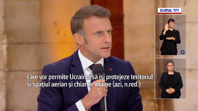 Emmanuel Macron anunţă că Franța va trimite Ucrainei avioane de vânătoare Mirage-2000. Ce spune Volodimir Zelenski