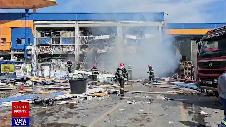 Explozie puternică la Dedeman, în Botoșani. A fost activat Planul Roșu. Cel puțin zece răniți