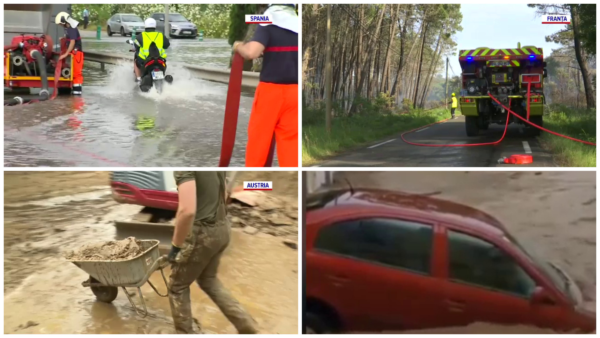 Europa lovită de furtuni, arșiță și incendii de vegetație. Care sunt zonele afectate de calamități