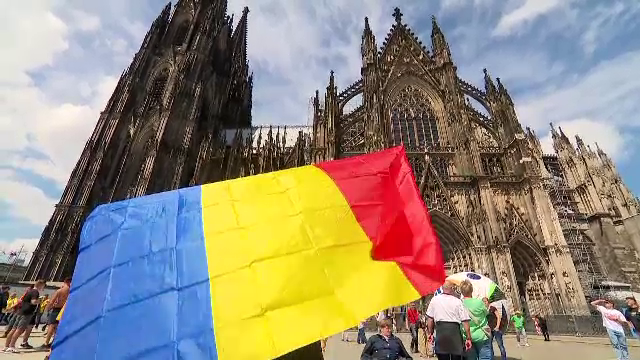 „Veni, vidi, micii!”. Românii fac atmosferă la Koln. Sunt așteptați 30.000 de suporteri ai României la meciul cu Belgia