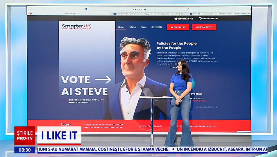 Candidat creat de Inteligența Artificială, la alegerile din Marea Britanie. Ce campanie electorală are