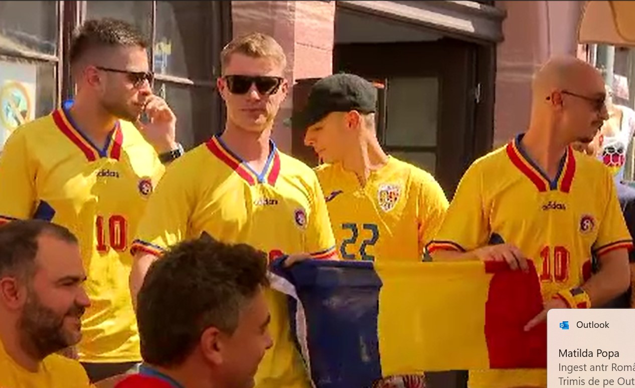 "Marea galbenă" a invadat orașul Frankfurt. Fanii naționalei, așteptați cu mici și bere de un compatriot stabilit în Germania