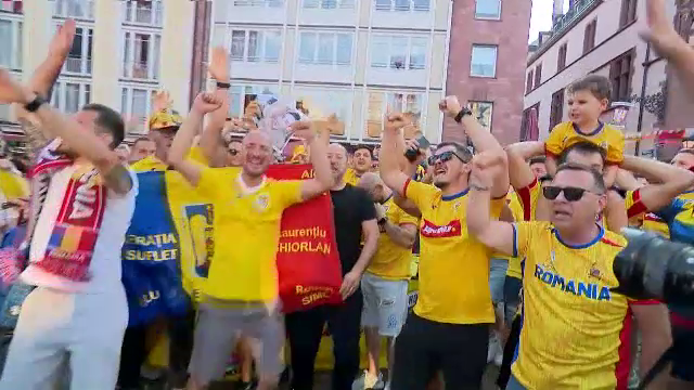 Zeci de mii de români au cucerit Frankfurtul, înaintea marelui meci cu Slovenia de la EURO 2024. Câți vor fi pe stadion